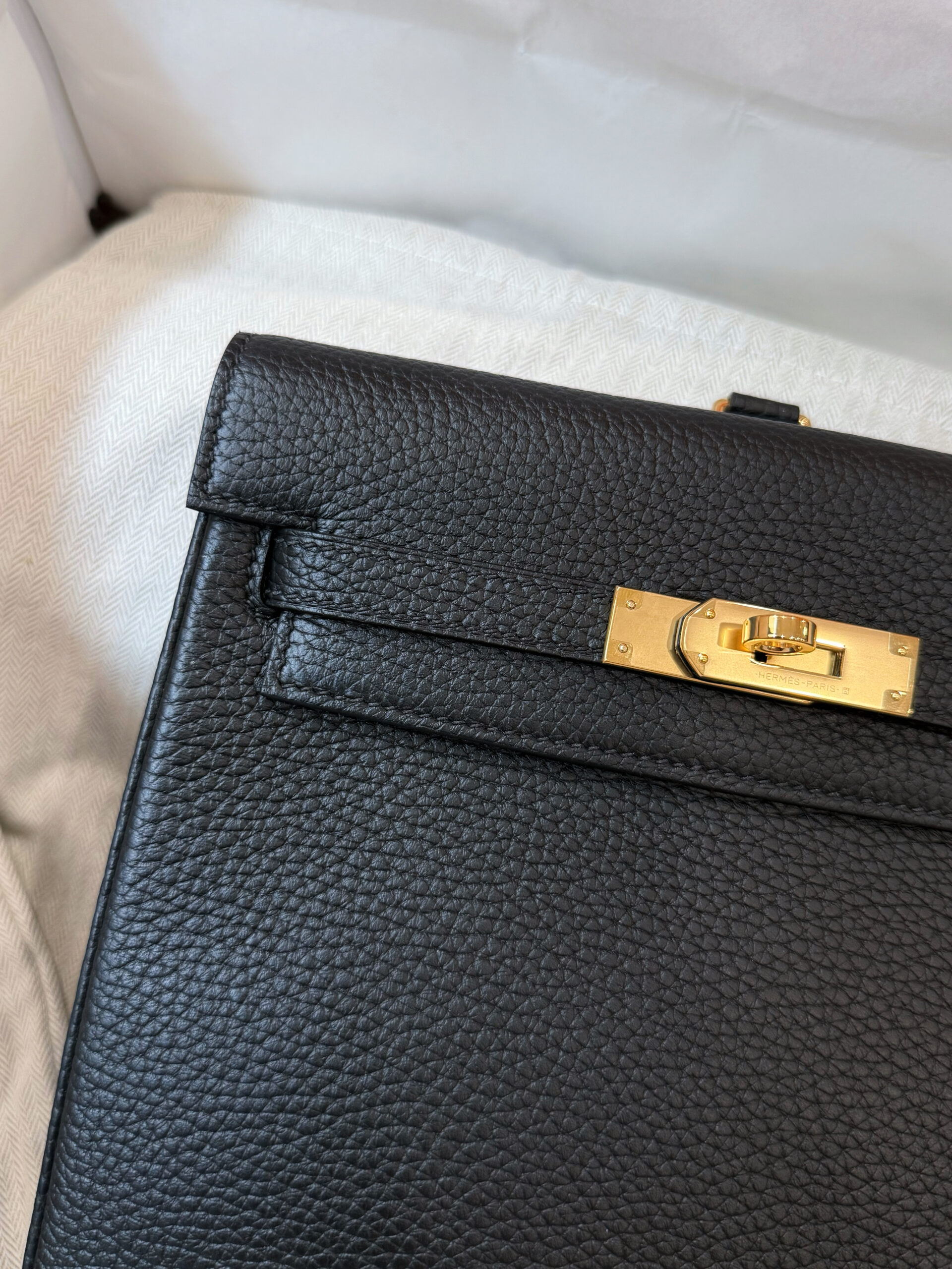 BALO HERMES KELLY ADO II BACKPACK NOIR CLEMENCE - GHW 3 BALO HERMES KELLY ADO II BACKPACK NOIR CLEMENCE - GHW - Ảnh 3