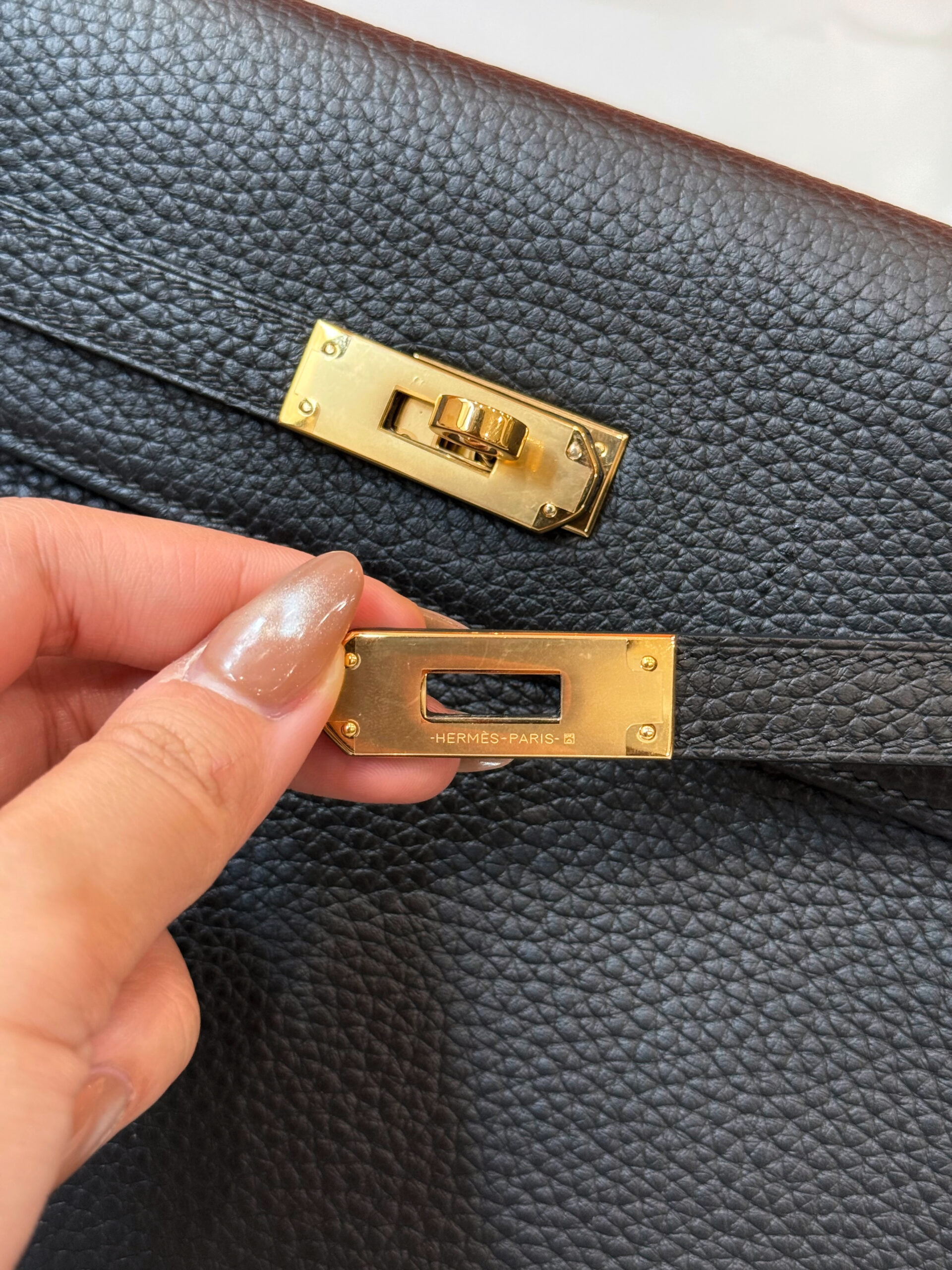 BALO HERMES KELLY ADO II BACKPACK NOIR CLEMENCE - GHW 4 BALO HERMES KELLY ADO II BACKPACK NOIR CLEMENCE - GHW - Ảnh 4