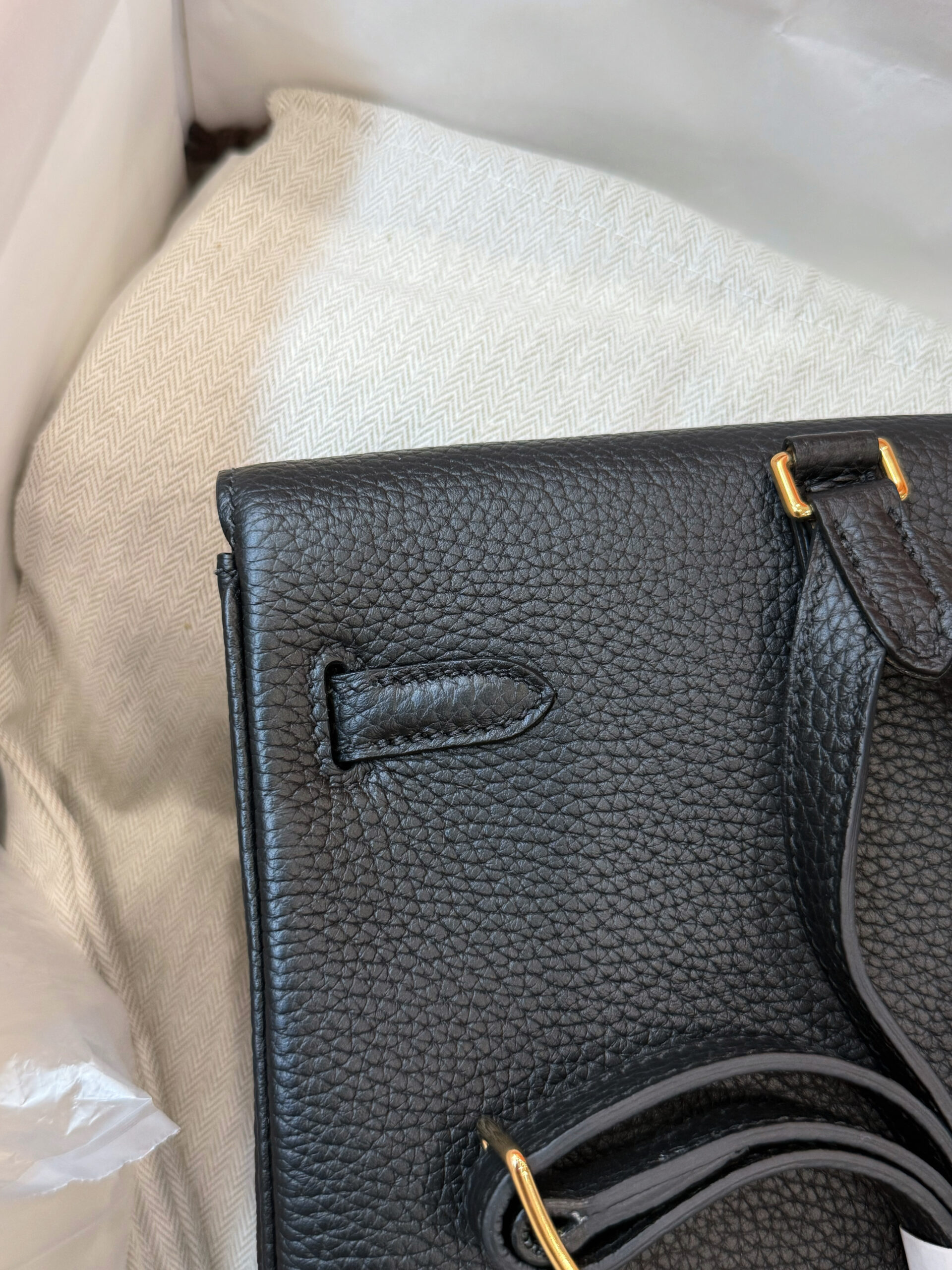 BALO HERMES KELLY ADO II BACKPACK NOIR CLEMENCE - GHW 6 BALO HERMES KELLY ADO II BACKPACK NOIR CLEMENCE - GHW - Ảnh 6