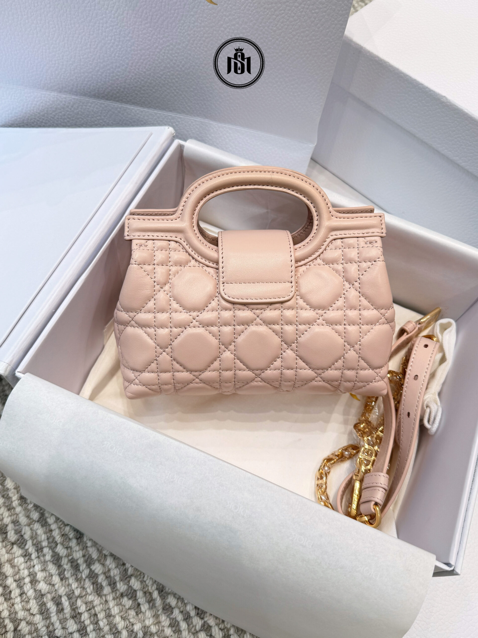 TÚI DIOR JOLIE TOP HANDLE MINI BAG POWDER PINK CANNAGE LAMBSKIN 7 TÚI DIOR JOLIE TOP HANDLE MINI BAG POWDER PINK CANNAGE LAMBSKIN - Ảnh 7