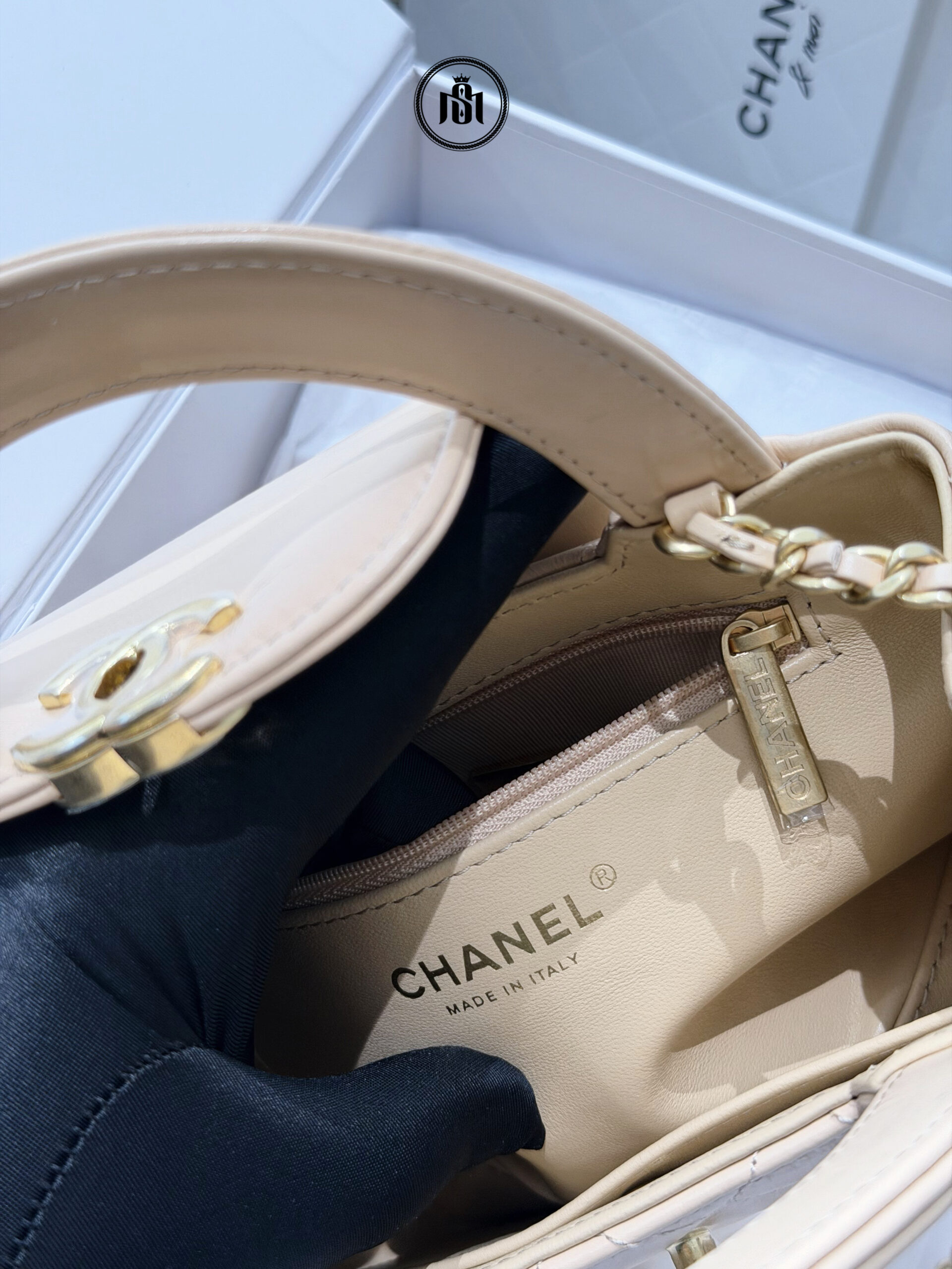 TÚI CHANEL KELLY MINI SHOPPING BAG BEIGE | Maison De Luxe