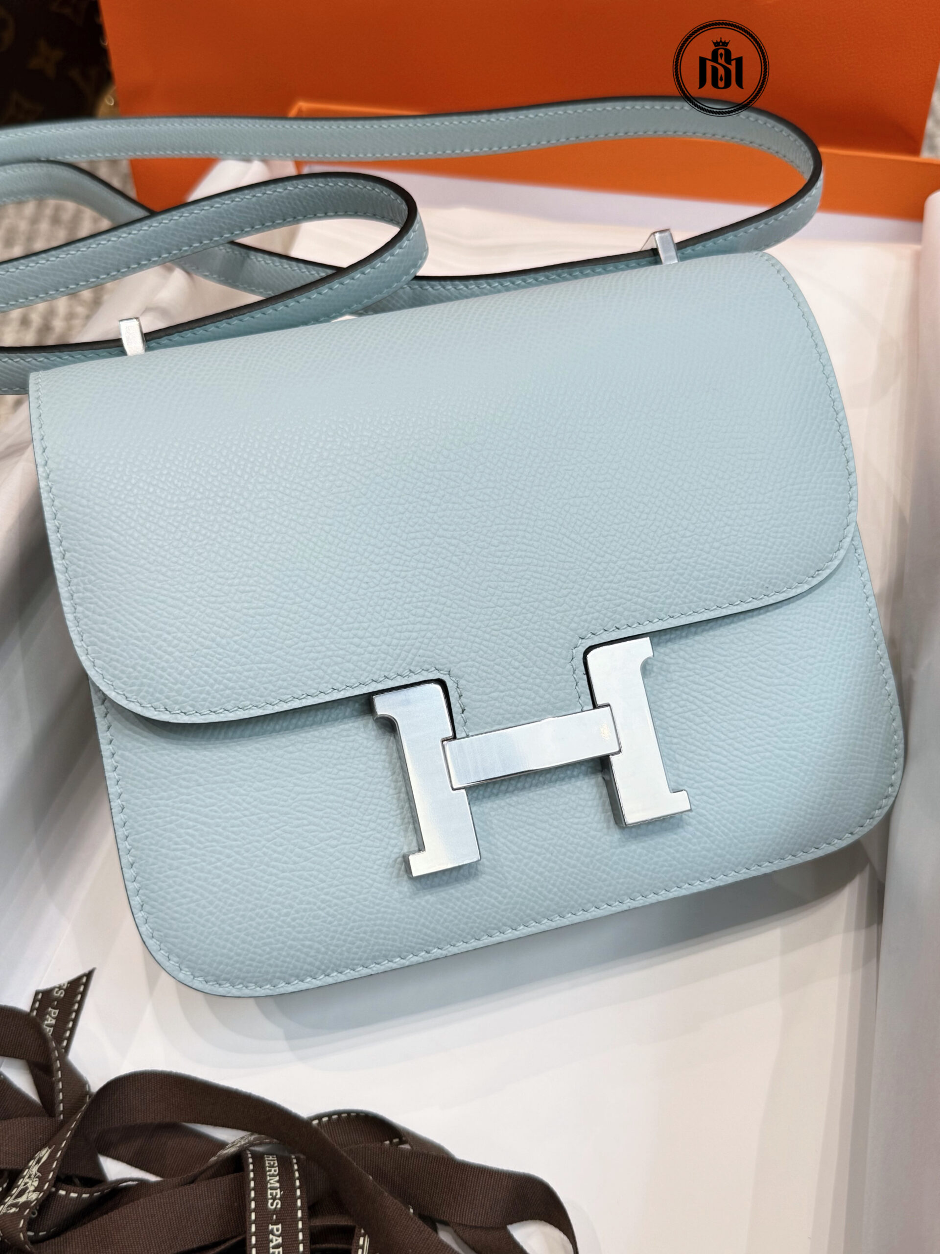 TÚI HERMES CONSTANCE 18 BLEU BRUME EPSOM - PHW 2 TÚI HERMES CONSTANCE 18 BLEU BRUME EPSOM - PHW - Ảnh 2