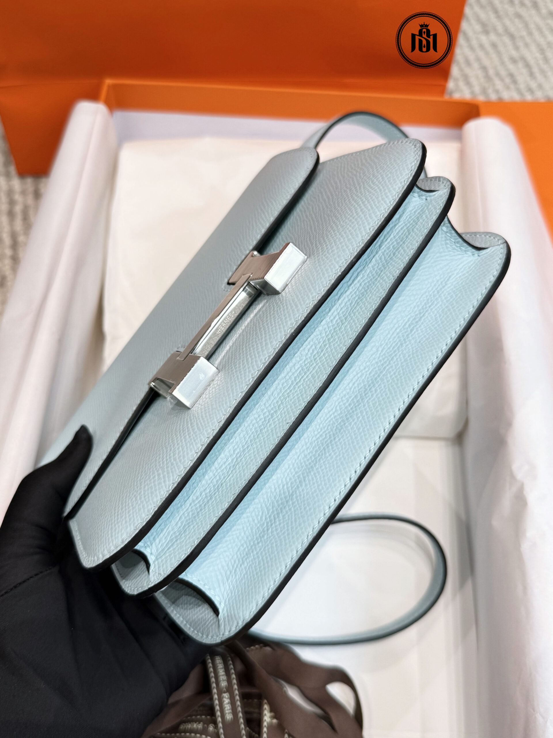 TÚI HERMES CONSTANCE 18 BLEU BRUME EPSOM - PHW 8 TÚI HERMES CONSTANCE 18 BLEU BRUME EPSOM - PHW - Ảnh 8