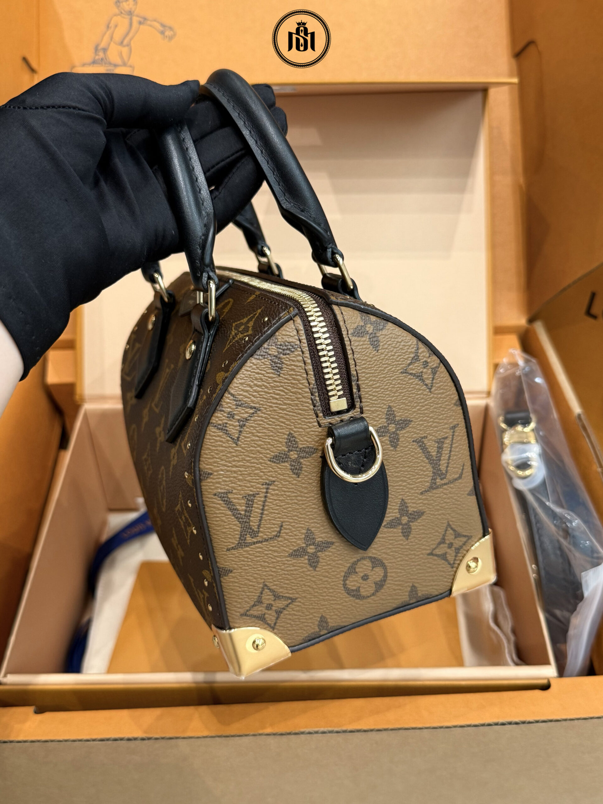TÚI LOUIS VUITTON SPEEDY TRUNK 20 M13146 8 TÚI LOUIS VUITTON SPEEDY TRUNK 20 M13146 - Ảnh 8