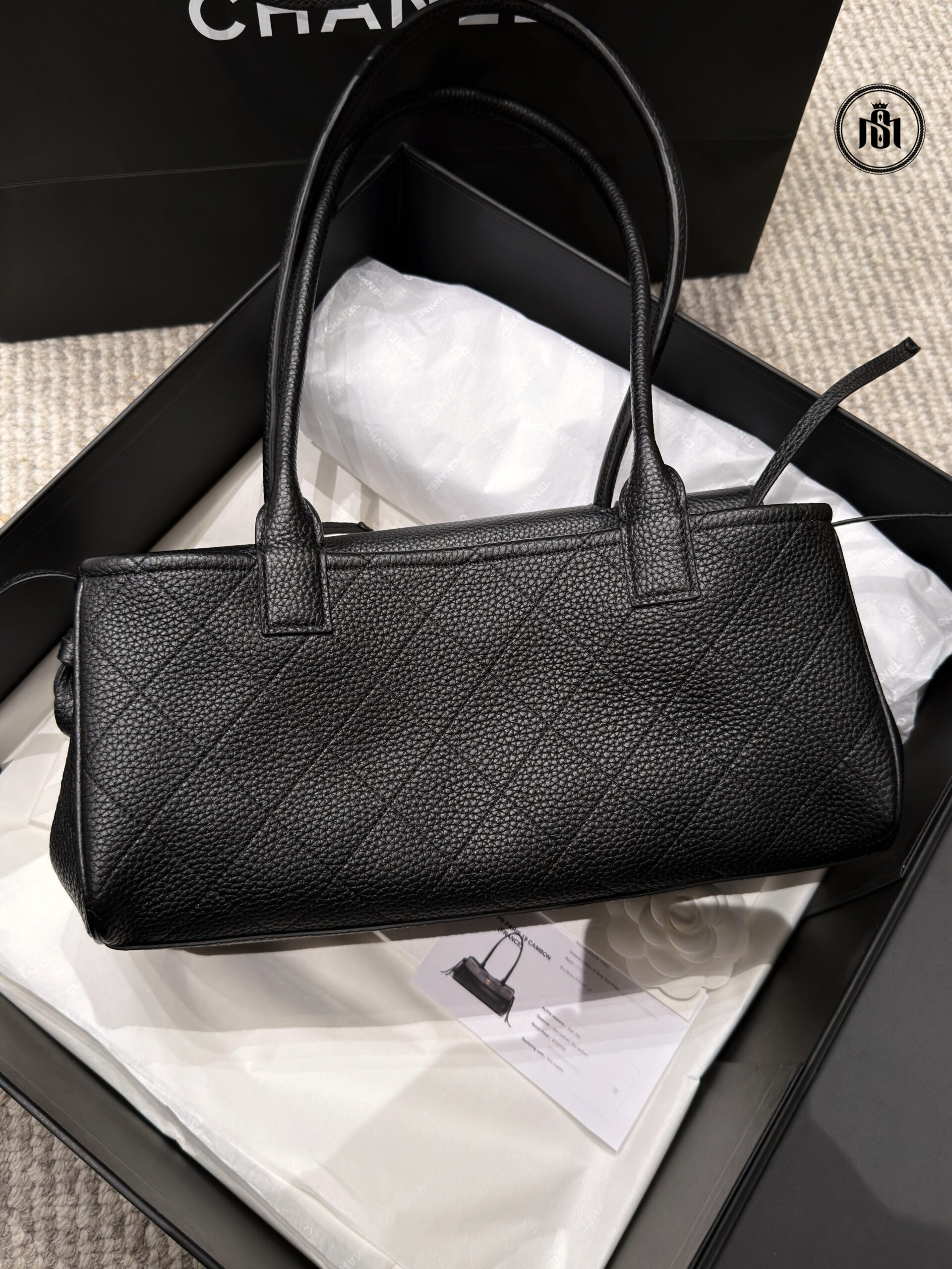 TÚI CHANEL 26S SMALL SHOPPING BAG GRAINED CALFSKIN & GOLD-TONE METAL BLACK 7 TÚI CHANEL 26S SMALL SHOPPING BAG GRAINED CALFSKIN & GOLD-TONE METAL BLACK - Ảnh 7