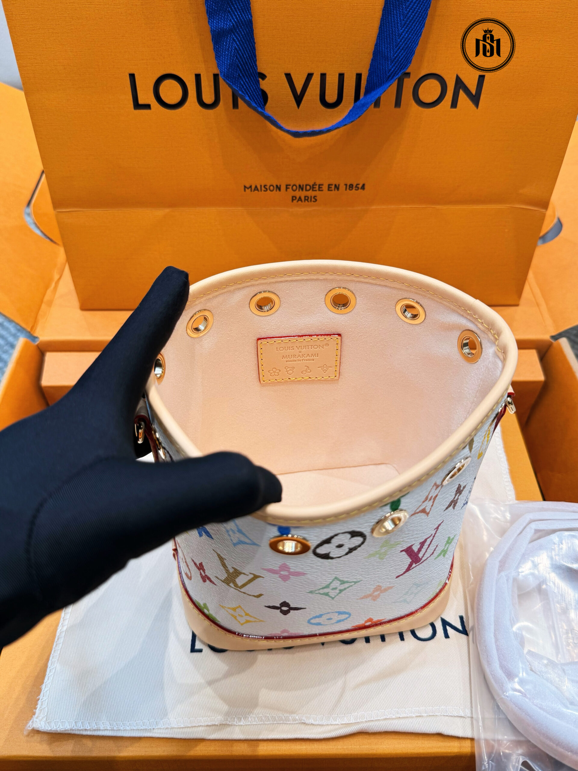 TÚI LOUIS VUITTON NANO NOÉ LV X TM M27493 3 TÚI LOUIS VUITTON NANO NOÉ LV X TM M27493 - Ảnh 3