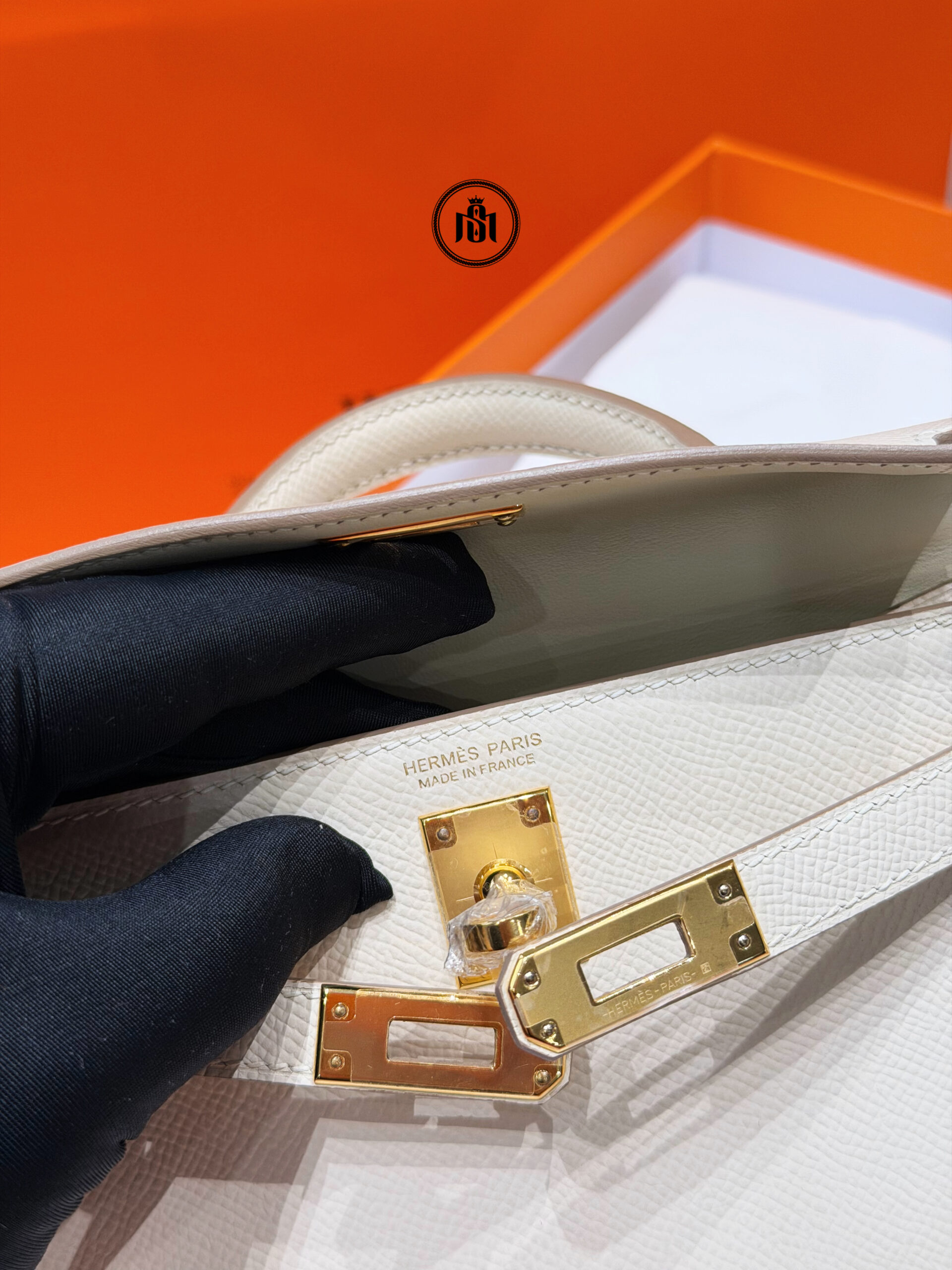 TÚI HERMES MINI KELLY 20 II CRAIE EPSOM - GHW | PHW 2 TÚI HERMES MINI KELLY 20 II CRAIE EPSOM - GHW | PHW - Ảnh 2