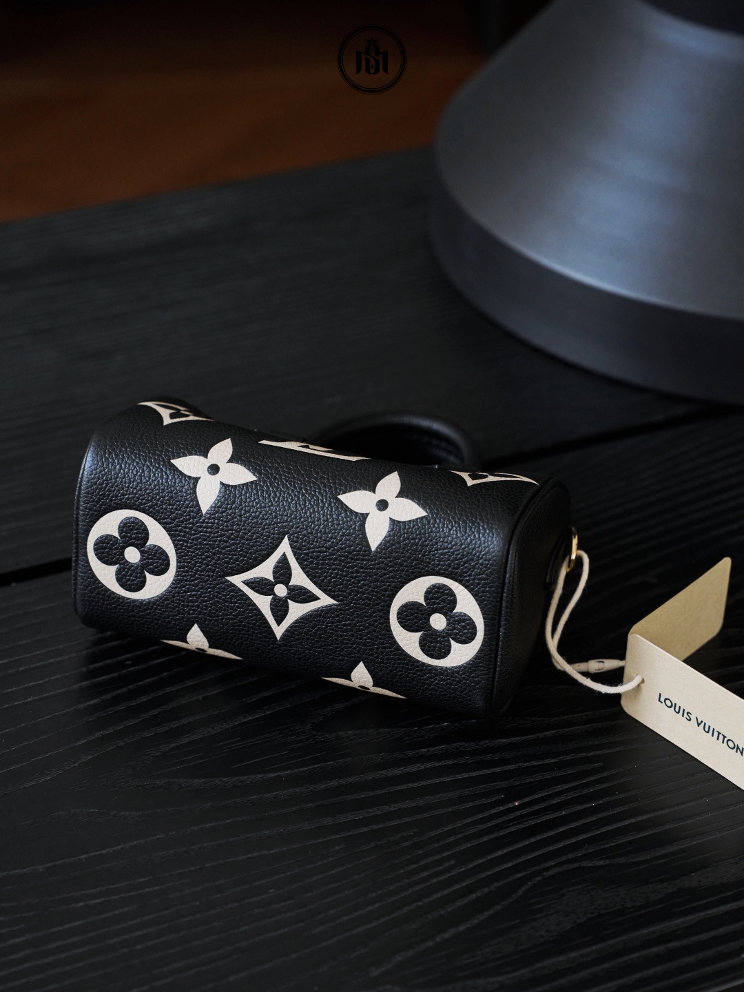 TÚI LOUIS VUITTON NANO SPEEDY BICOLOR MONOGRAM EMPREINTE BLACK / BEIGE M81456 6 TÚI LOUIS VUITTON NANO SPEEDY BICOLOR MONOGRAM EMPREINTE BLACK / BEIGE M81456 - Ảnh 6