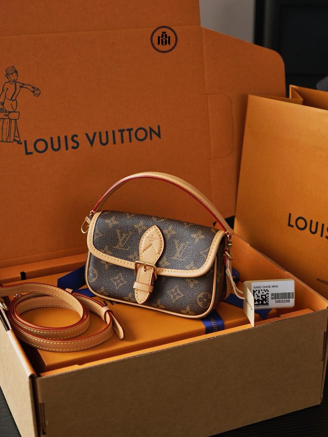 TÚI LOUIS VUITTON NANO DIANE MONOGRAM M83298 1 TÚI LOUIS VUITTON NANO DIANE MONOGRAM M83298