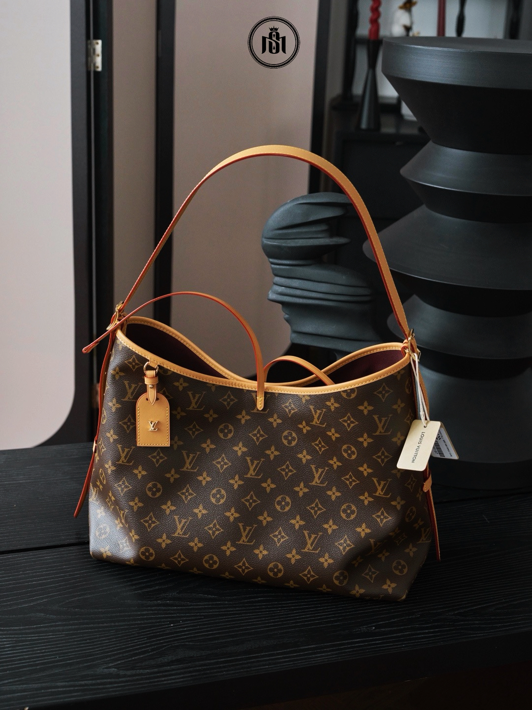 TÚI LOUIS VUITTON CARRYALL MM MONOGRAM M46197 4 TÚI LOUIS VUITTON CARRYALL MM MONOGRAM M46197 - Ảnh 4