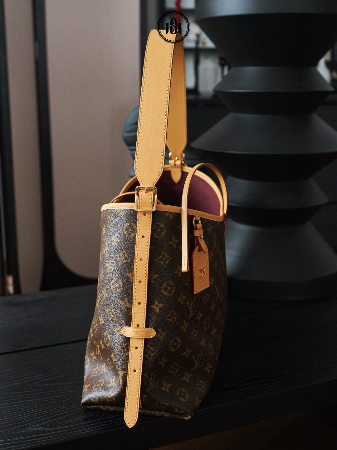 TÚI LOUIS VUITTON CARRYALL MM MONOGRAM M46197 3 TÚI LOUIS VUITTON CARRYALL MM MONOGRAM M46197 - Ảnh 3