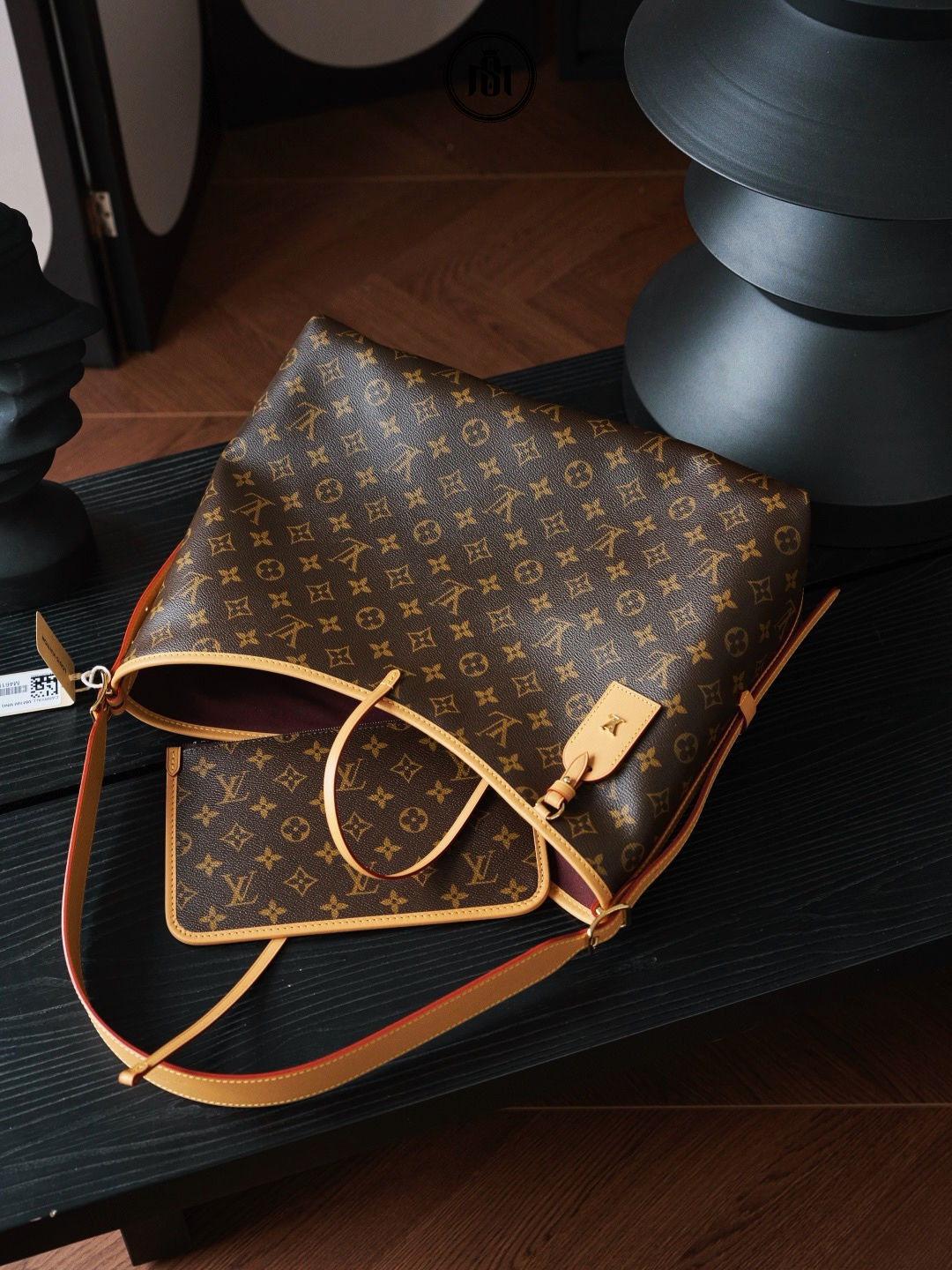 TÚI LOUIS VUITTON CARRYALL MM MONOGRAM M46197 6 TÚI LOUIS VUITTON CARRYALL MM MONOGRAM M46197 - Ảnh 6