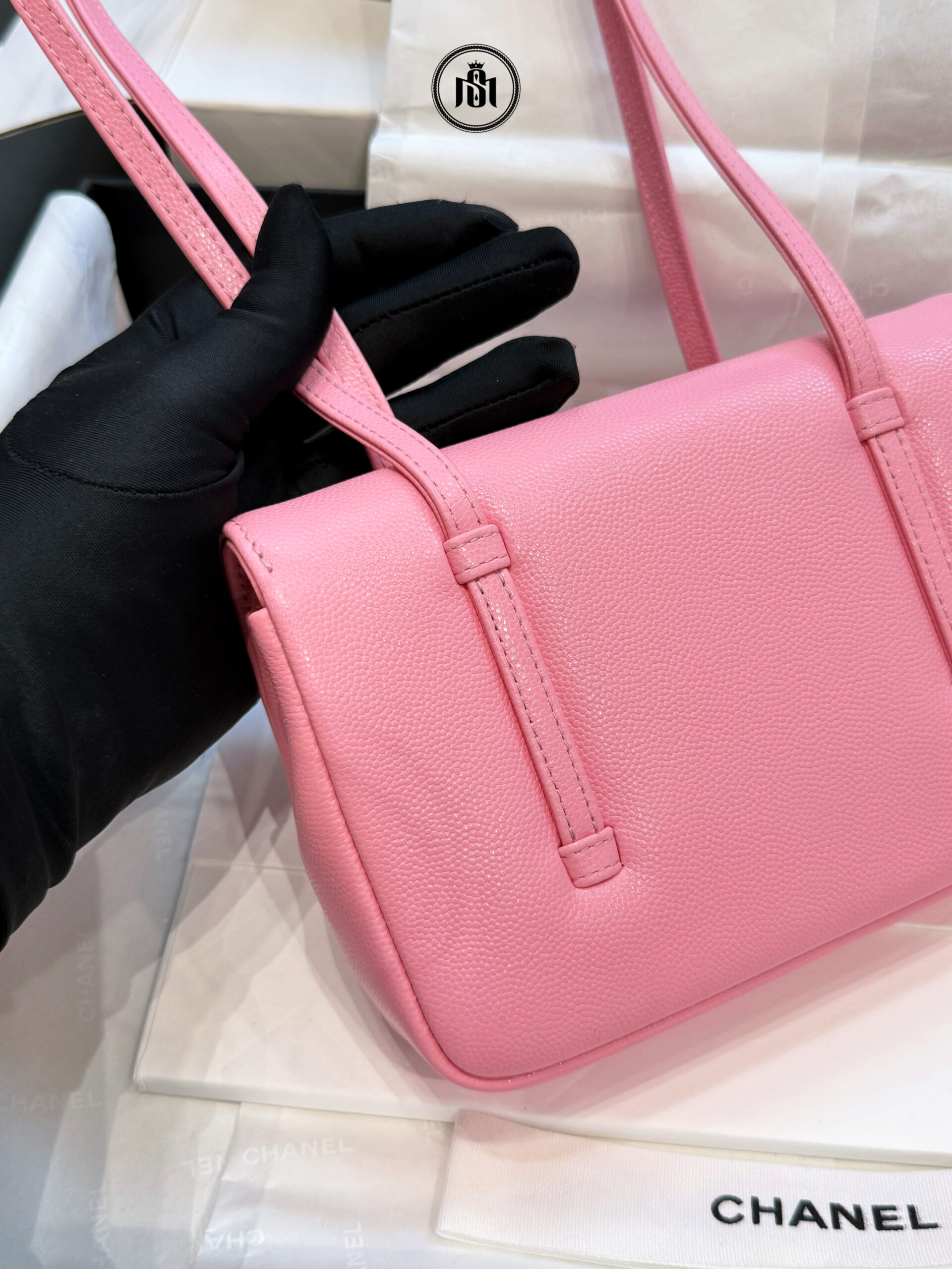TÚI CHANEL PREPPY COCO MINI FLAP BAG IN PINK GRAINED CALFSKIN & GOLD-TONE METAL 4 TÚI CHANEL PREPPY COCO MINI FLAP BAG IN PINK GRAINED CALFSKIN & GOLD-TONE METAL - Ảnh 4