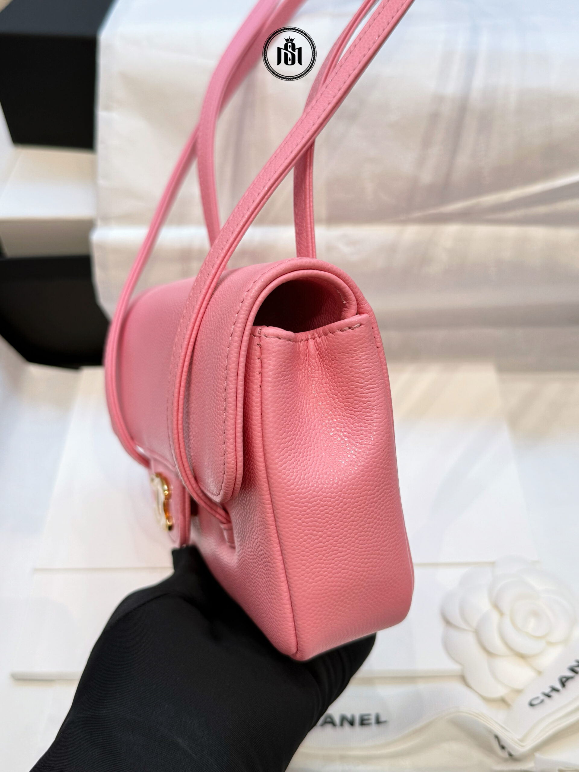 TÚI CHANEL PREPPY COCO MINI FLAP BAG IN PINK GRAINED CALFSKIN & GOLD-TONE METAL 6 TÚI CHANEL PREPPY COCO MINI FLAP BAG IN PINK GRAINED CALFSKIN & GOLD-TONE METAL - Ảnh 6