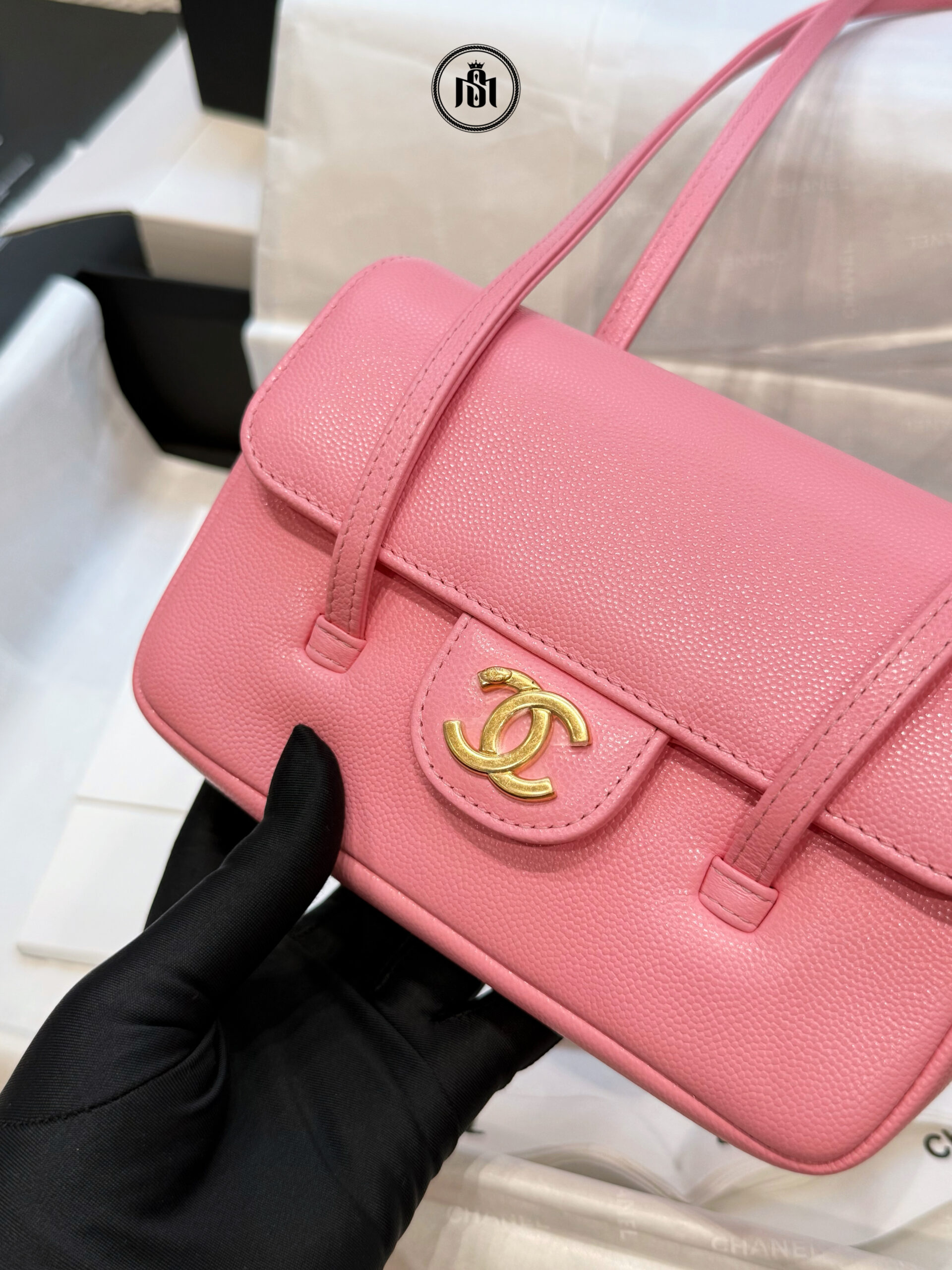 TÚI CHANEL PREPPY COCO MINI FLAP BAG IN PINK GRAINED CALFSKIN & GOLD-TONE METAL 9 TÚI CHANEL PREPPY COCO MINI FLAP BAG IN PINK GRAINED CALFSKIN & GOLD-TONE METAL - Ảnh 9