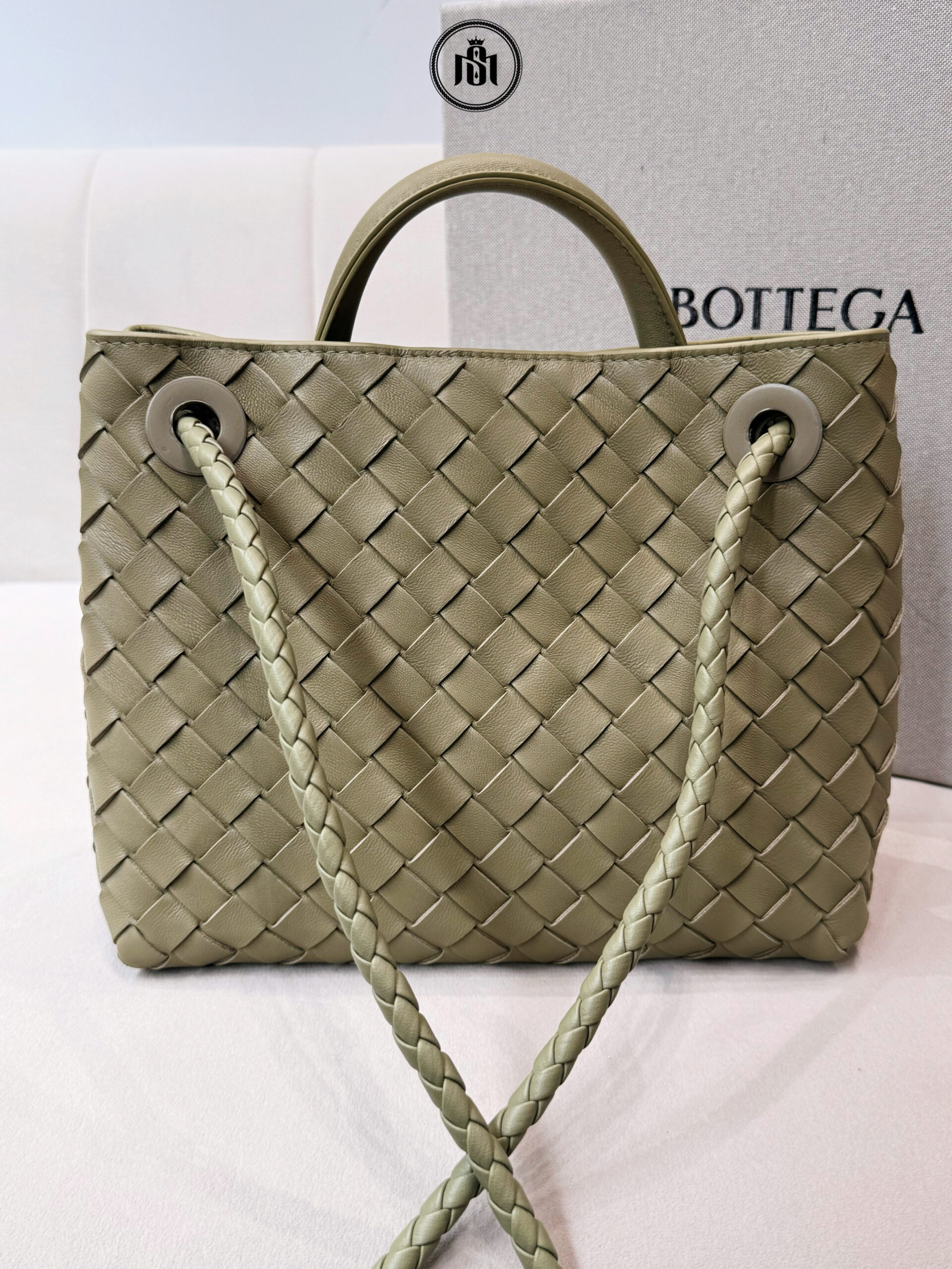 TÚI BOTTEGA VENETA SMALL ANDIAMO TRAVERTINE 3 TÚI BOTTEGA VENETA SMALL ANDIAMO TRAVERTINE - Ảnh 3