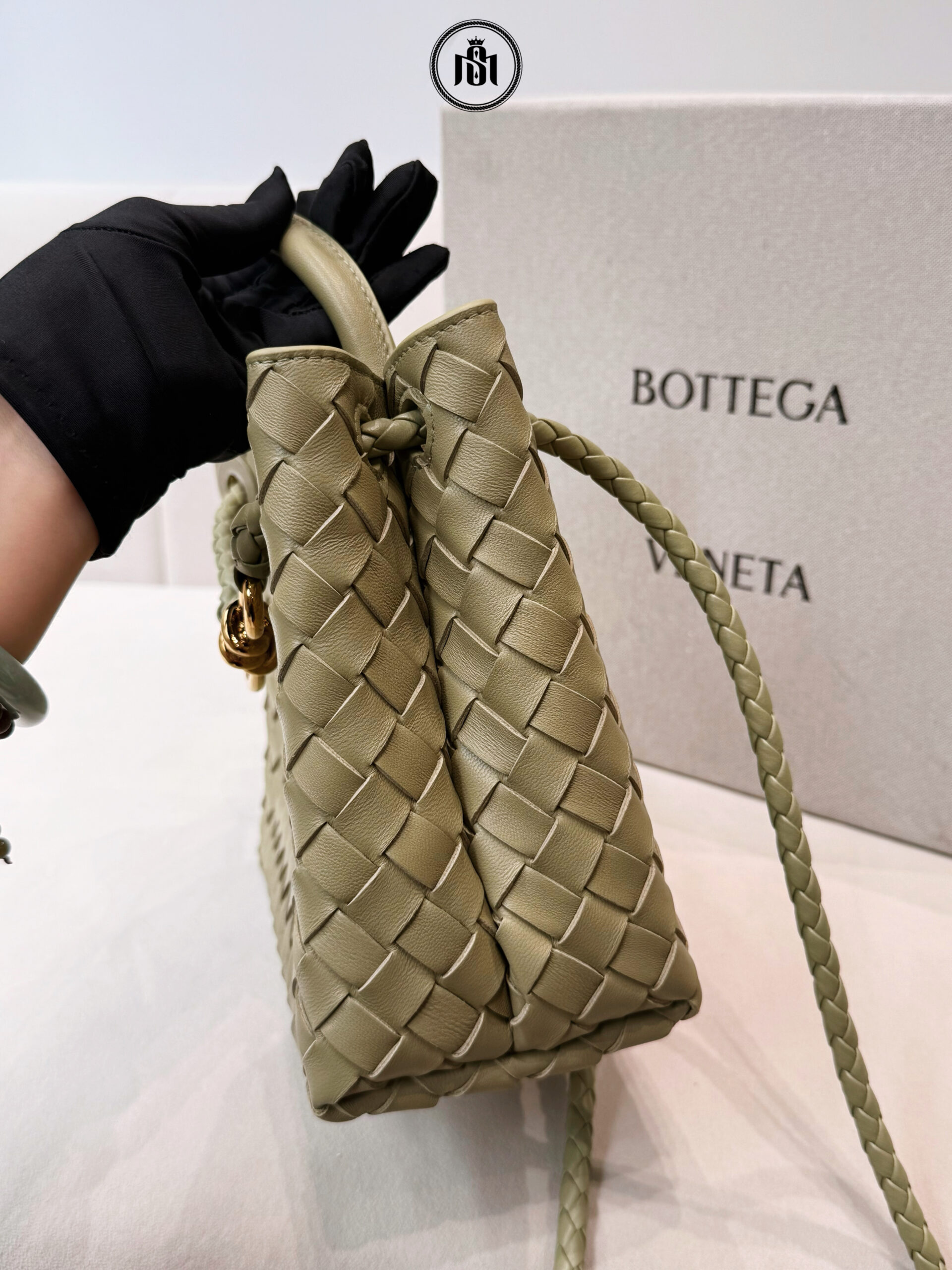 TÚI BOTTEGA VENETA SMALL ANDIAMO TRAVERTINE 4 TÚI BOTTEGA VENETA SMALL ANDIAMO TRAVERTINE - Ảnh 4