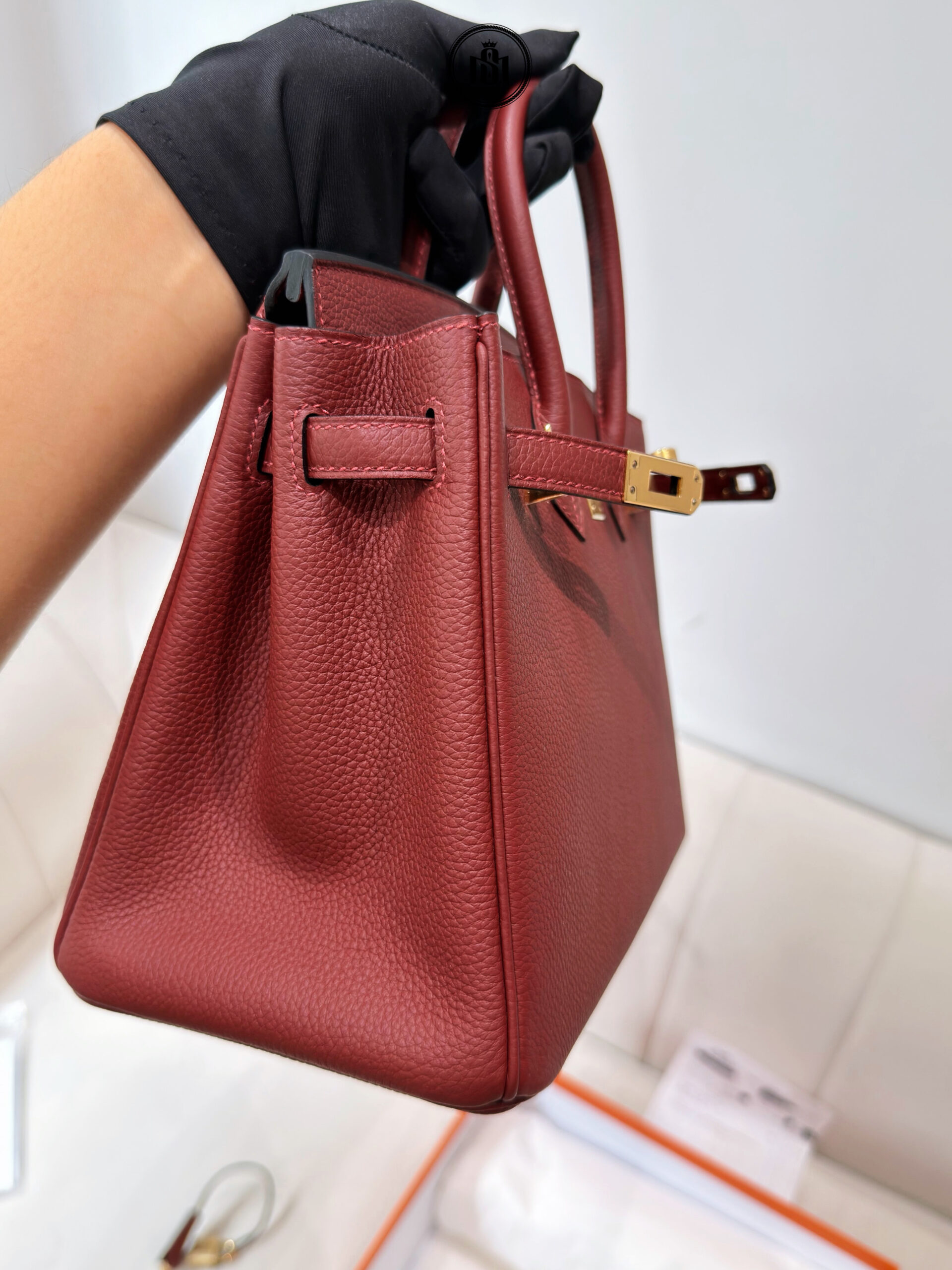 TÚI HERMES BIRKIN 25 ROUGE H TOGO - GHW 7 TÚI HERMES BIRKIN 25 ROUGE H TOGO - GHW - Ảnh 7