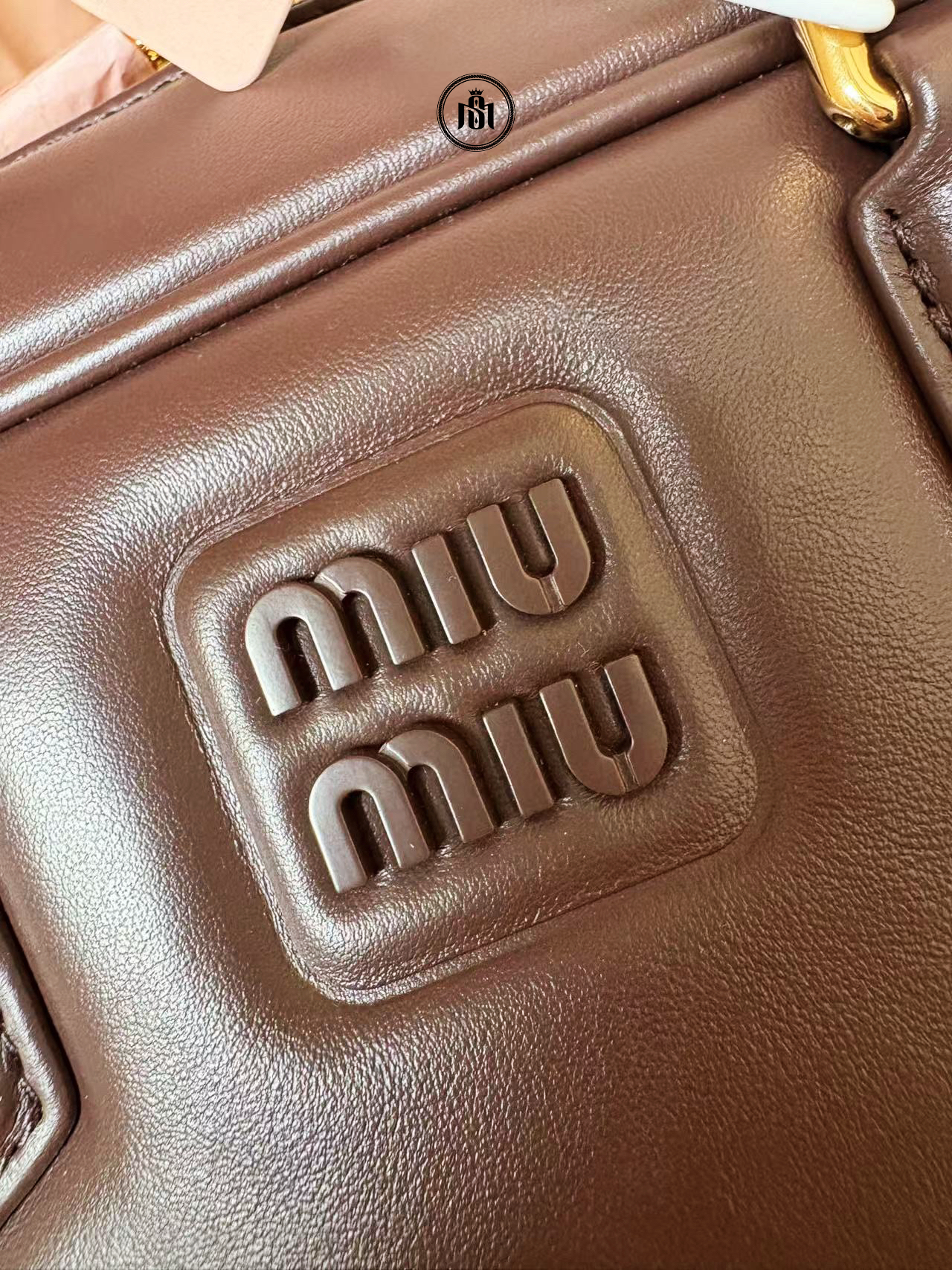 TÚI MIU MIU ARCADIE LEATHER LARGE BAG BRIARWOOD 9 TÚI MIU MIU ARCADIE LEATHER LARGE BAG BRIARWOOD - Ảnh 9
