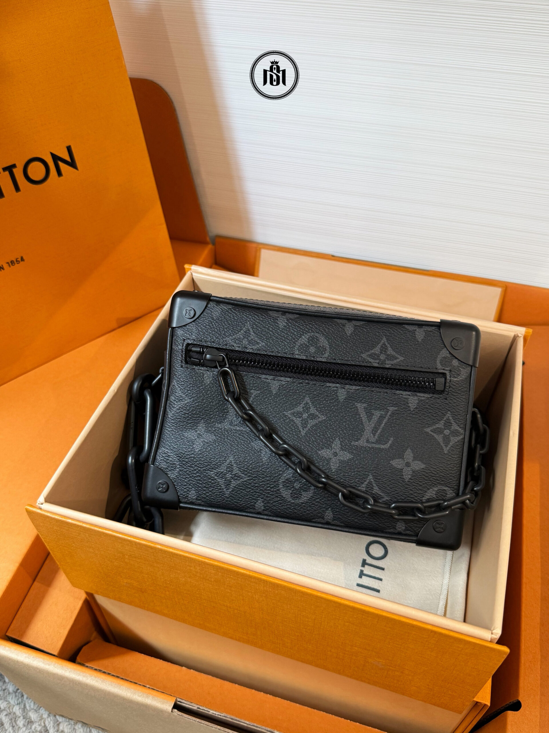 TÚI LOUIS VUITTON MINI SOFT TRUNK MONOGRAM ECLIPSE M44735 1 TÚI LOUIS VUITTON MINI SOFT TRUNK MONOGRAM ECLIPSE M44735
