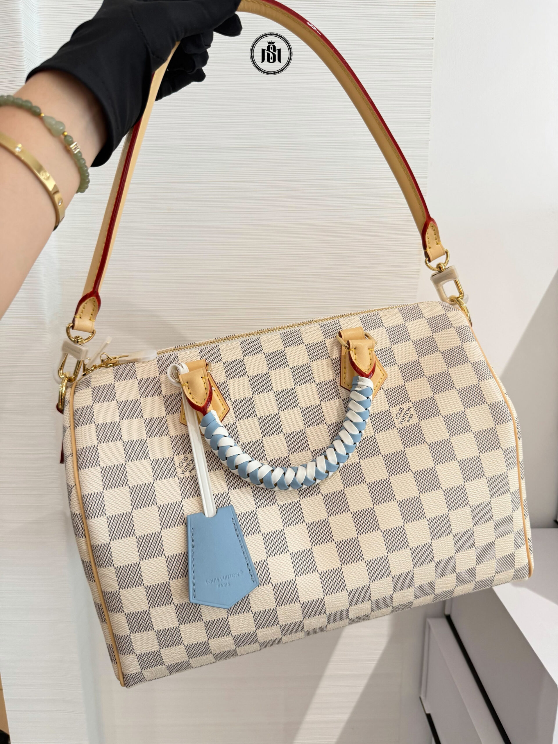 TÚI LOUIS VUITTON SPEEDY 30 SOFT DAMIER AZUR CANVAS N40908 2 TÚI LOUIS VUITTON SPEEDY 30 SOFT DAMIER AZUR CANVAS N40908 - Ảnh 2