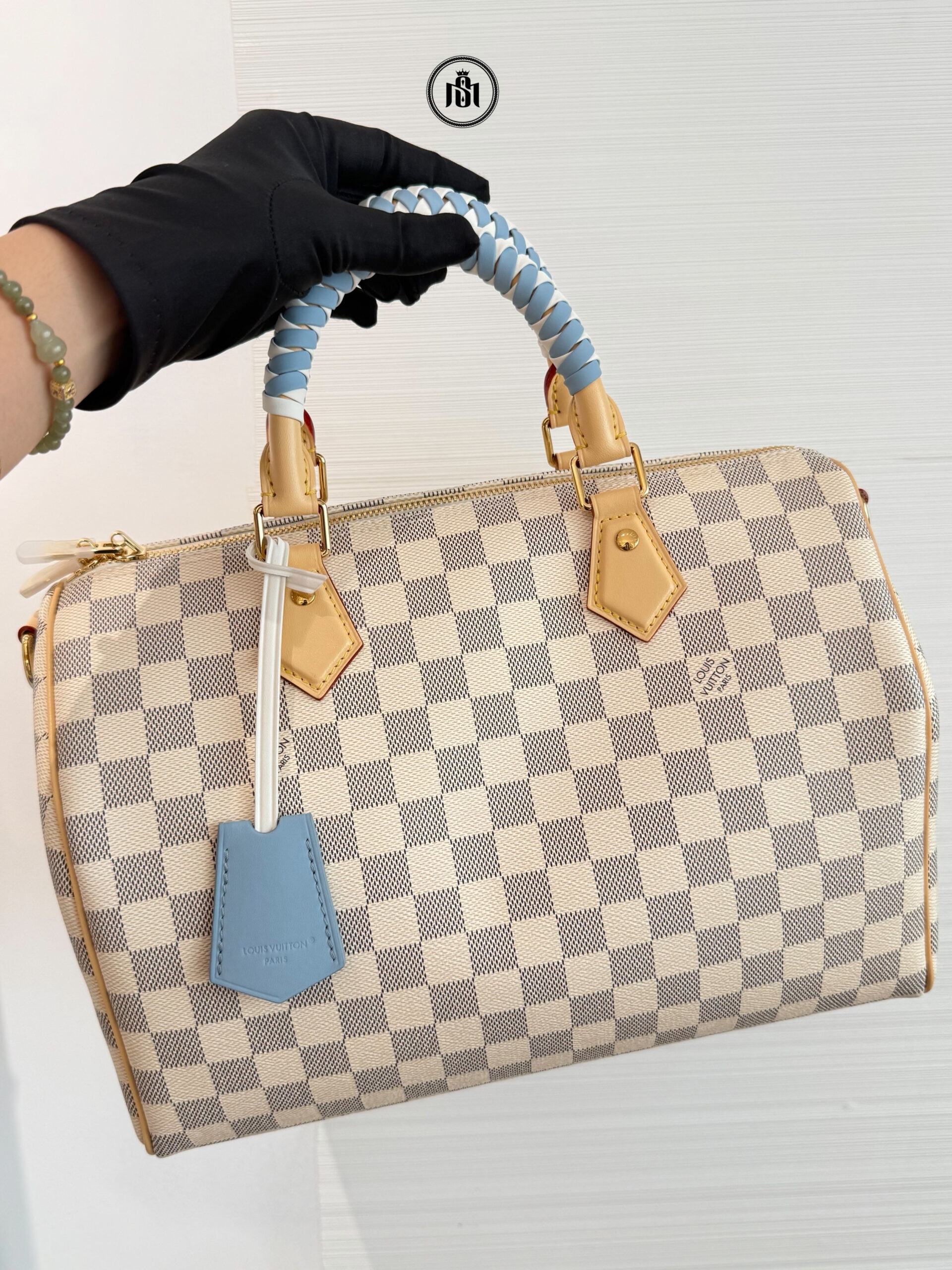 TÚI LOUIS VUITTON SPEEDY 30 SOFT DAMIER AZUR CANVAS N40908 3 TÚI LOUIS VUITTON SPEEDY 30 SOFT DAMIER AZUR CANVAS N40908 - Ảnh 3