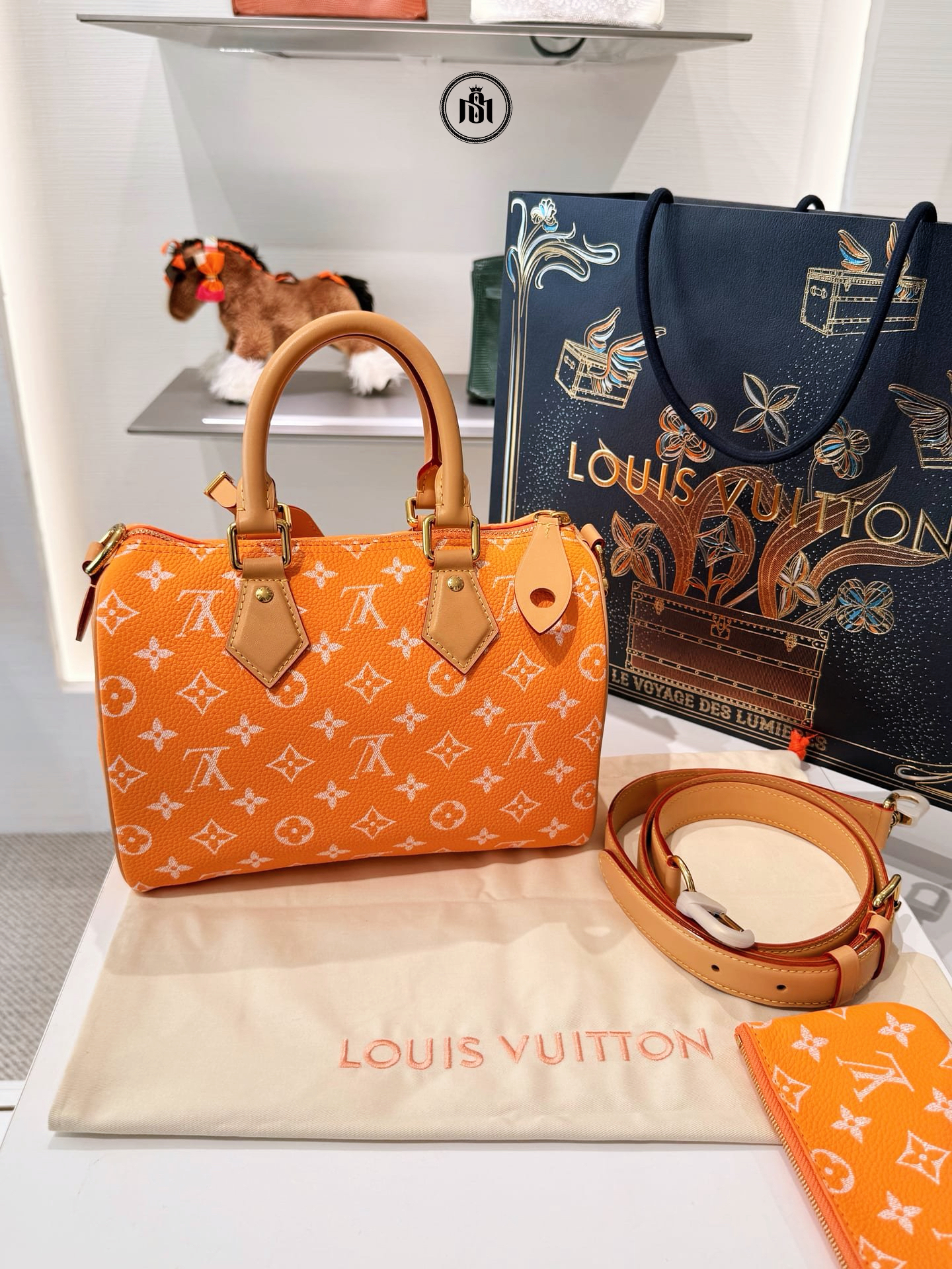 TÚI LOUIS VUITTON SPEEDY P9 BANDOULIÈRE 25 SUMMER PEACH M13912 1 TÚI LOUIS VUITTON SPEEDY P9 BANDOULIÈRE 25 SUMMER PEACH M13912
