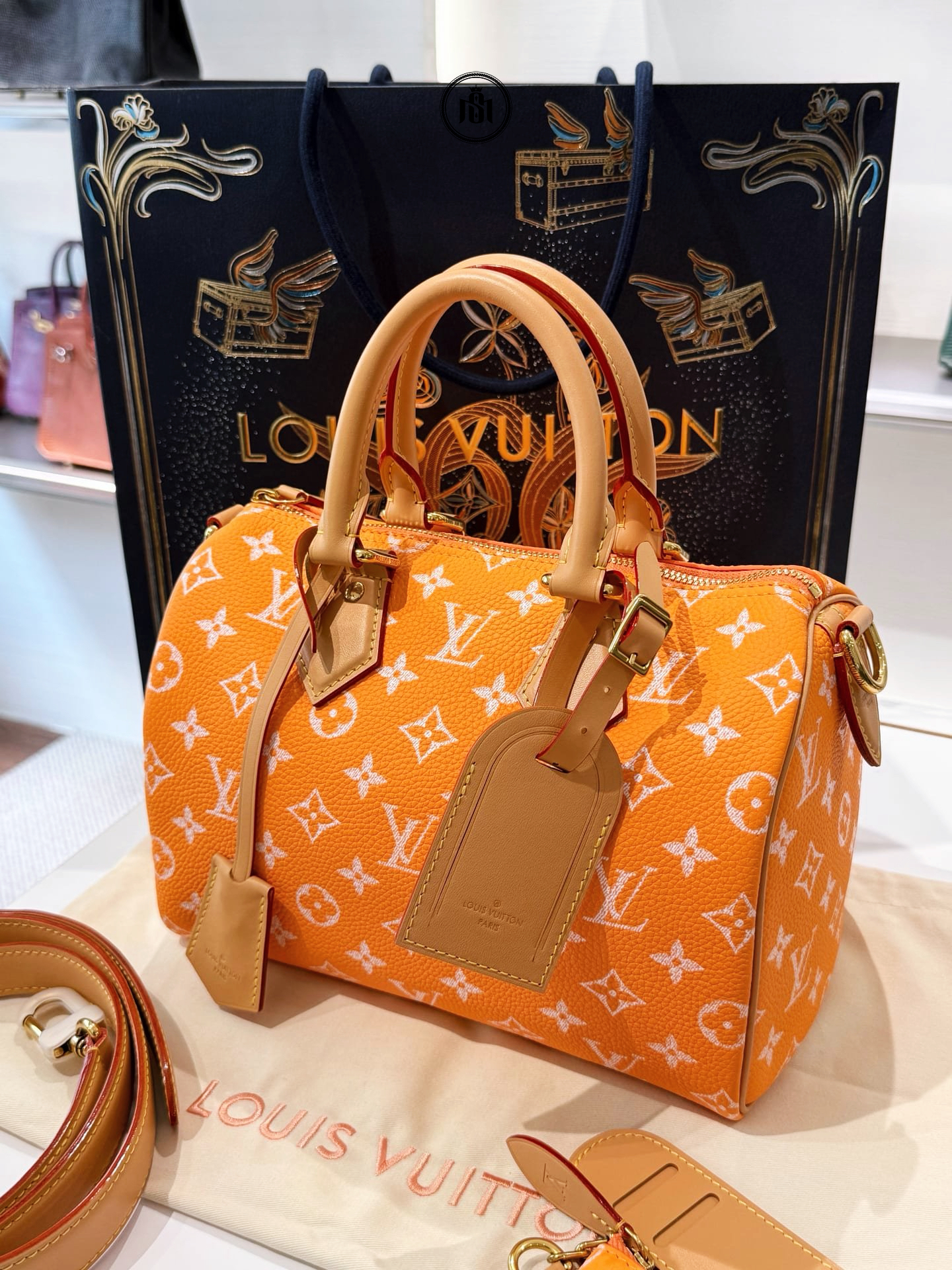 TÚI LOUIS VUITTON SPEEDY P9 BANDOULIÈRE 25 SUMMER PEACH M13912 2 TÚI LOUIS VUITTON SPEEDY P9 BANDOULIÈRE 25 SUMMER PEACH M13912 - Ảnh 2