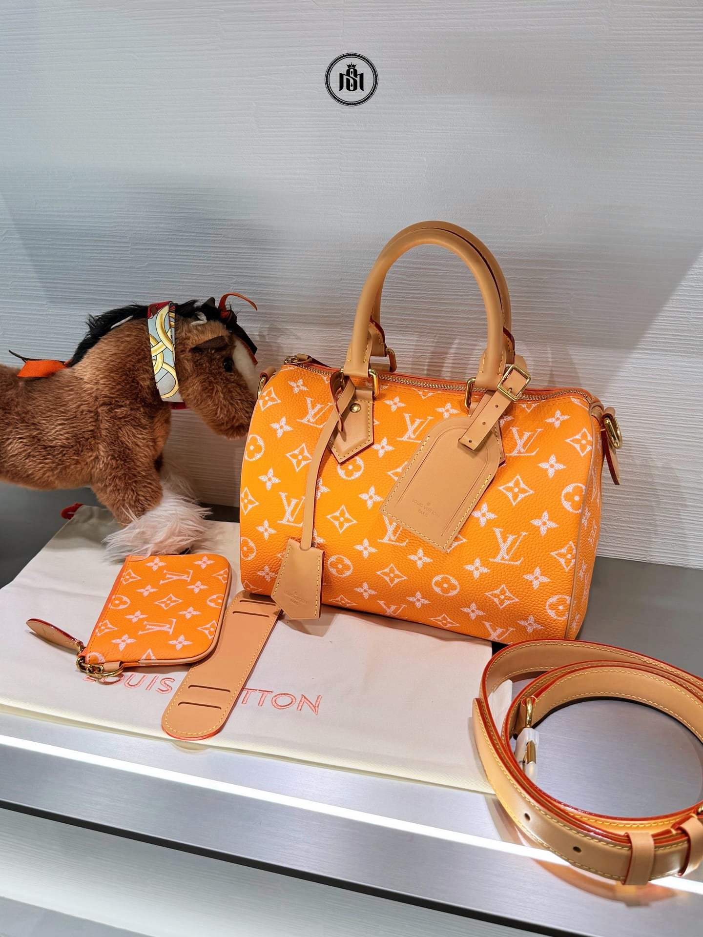 TÚI LOUIS VUITTON SPEEDY P9 BANDOULIÈRE 25 SUMMER PEACH M13912 3 TÚI LOUIS VUITTON SPEEDY P9 BANDOULIÈRE 25 SUMMER PEACH M13912 - Ảnh 3