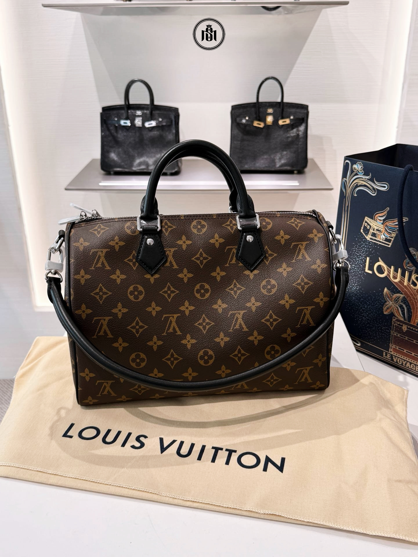 TÚI LOUIS VUITTON SOFT 30 DARK M12243 7 TÚI LOUIS VUITTON SOFT 30 DARK M12243 - Ảnh 7